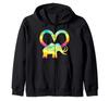 Funny Mammut Shirt Gift for Prehistoric Fans. Zip Hoodie