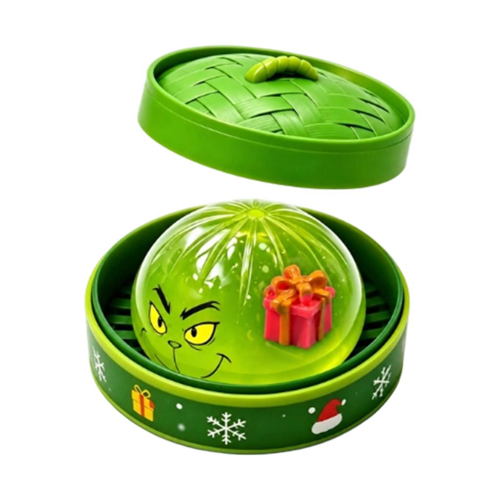 Halloween Steamed Bun Toy with Steamer Basket for Stress