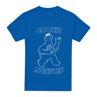 Sesame Street Unisex Adult Simple Cookie T-Shirt