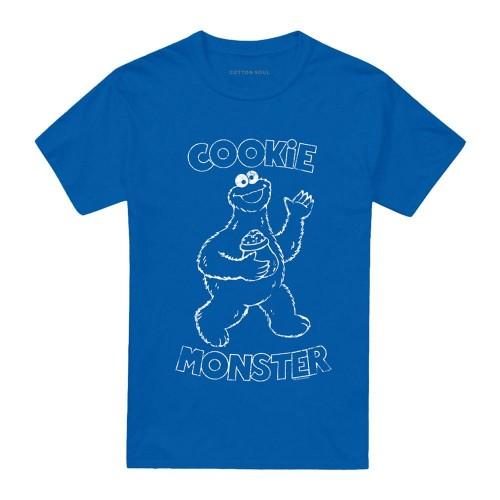 Sesame Street Unisex Adult Simple Cookie T-Shirt