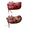 Genuine Leather Keychain Wallet With Adorable 3D Bull Design And Plush Lining Novelty Keychain For Keys And Coins