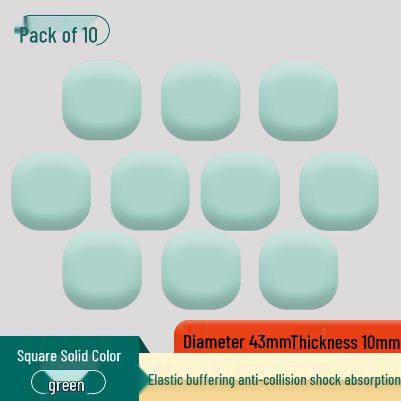 Silicone Door Handle Anti-Collision Pad - Simple, Solid Color Household Stopper