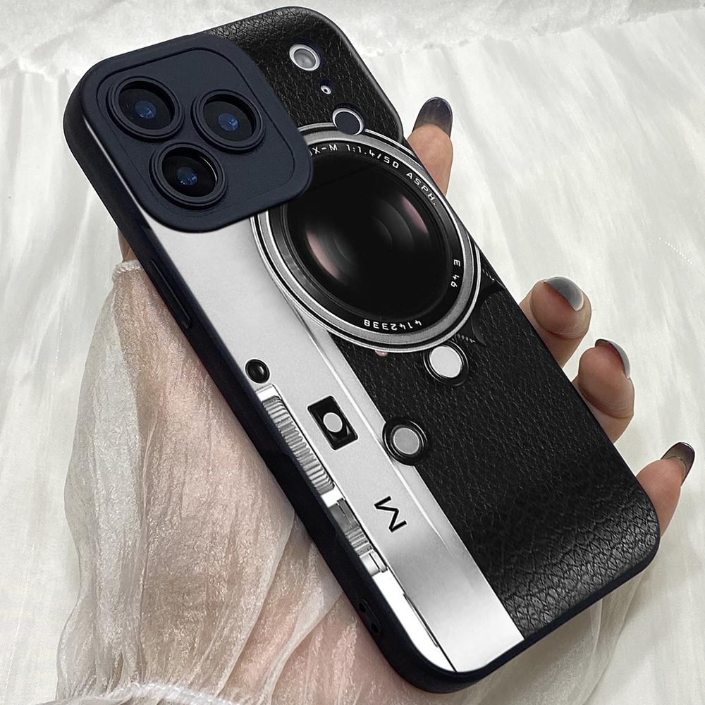 M536 Vintage Camera Boombox Angel Eyes Soft Phone Case for iPhone Samsung Galaxy Xiaomi Rdemi Huawei Honor Infinix Realme OPPO Vivo All Model TPU Case