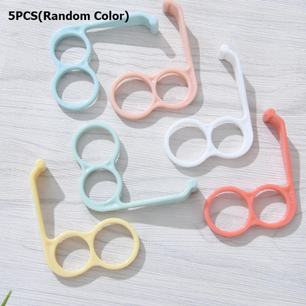 5Pcs/Set Random Color Mobile Phone Grip Non-slip Phone Stand for iPhone/ Xiaomi /Samsung Desktop 5PCS(Random Color)