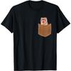 Ferret Shirt - Ferret In Pocket Men Women Kids Ferret Lover T-Shirt