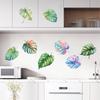 DIY Topfpflanzen Efeublätter Grünpflanze Schmetterling Wandaufkleber Selbstklebend für Mietwohnung Küche Wohnzimmer Wand Neujahrsdekoration