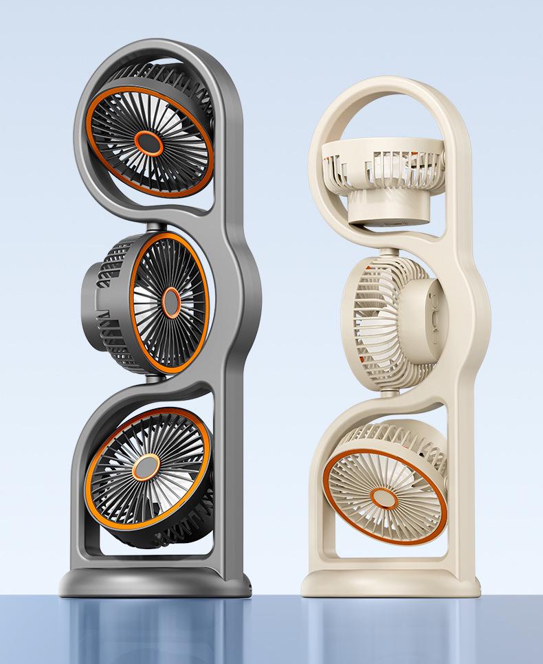 Multifunctional USB Charging Desktop Fan with Humidifying Spray & Light
