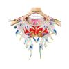 Embroidery Floral Neckline Capelet Pearl Beaded Shawl Hanfu Dresses Fake Collar