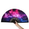 Vouwventilator Stevig ventilatorbeen Prachtig patroon Heldere kleur Glow in The Dark Festivalprestaties Feestartikelen