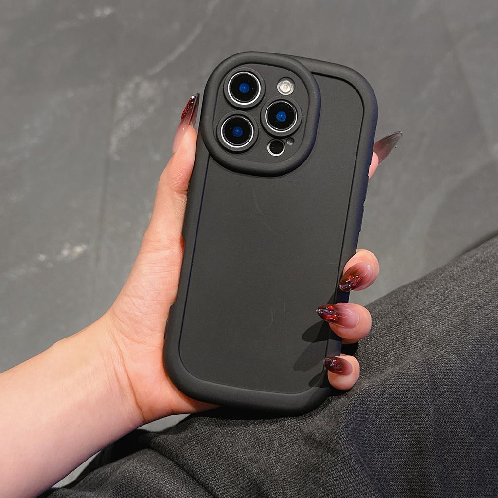 Luxury Candy Solid Color Matte Soft Silicone Phone Case For iPhone 11 14 15 16 Samsung A16 A55 Redmi 10 14C Note 11 Camera Protection Shockproof Cover