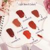 NOVO5649 Charming Misty Pink Lightweight Matte Lip Glaze - Long-Lasting, Non-Fading, Non-Stick, Perfect for Students