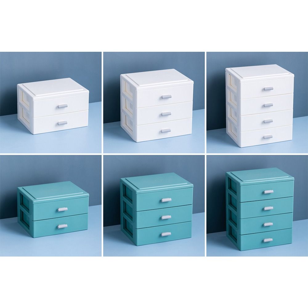 Bunte Schublade Schichtweise Aufbewahrung Große Kapazität Schmuck Schreibwaren Etui Griffbox Zuhause Büro