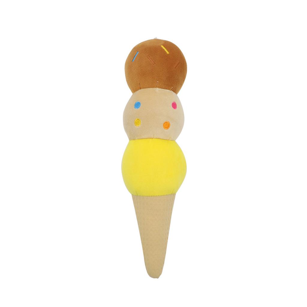 Creative Ice Cream Plush Massage Hammer Soft Stress Relief Toy For Home Office Relaxation