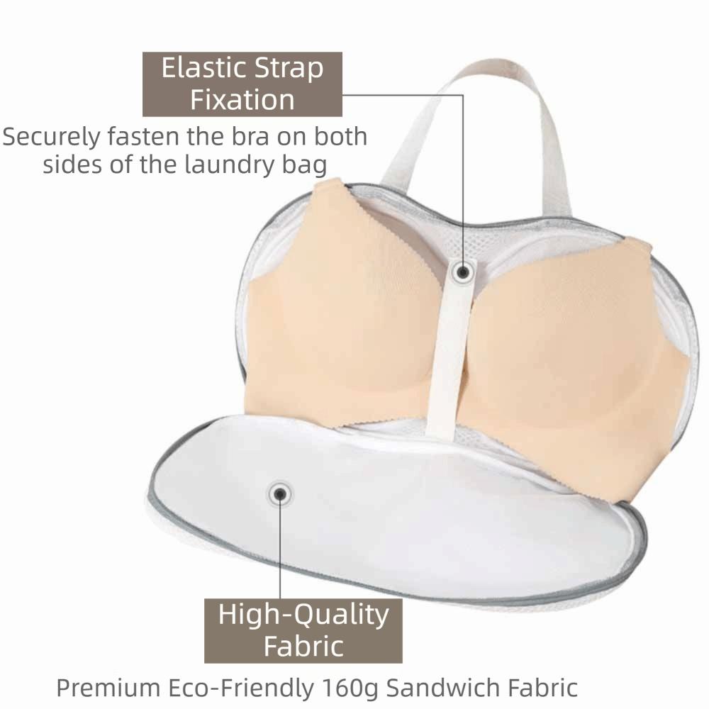 Zippered Closure Bra Laundry Bag Polyester Underwear Washing Bag Bra Mesh Bag  Underwear Cleaning