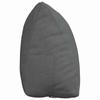 Back Cushion Dark Gray 45 x 20 x 35 cm Fabric