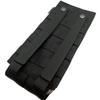 US TACTICAL P90 Double Magazine Made with Authentic Fabric Military-Grade Pouch, Black,
