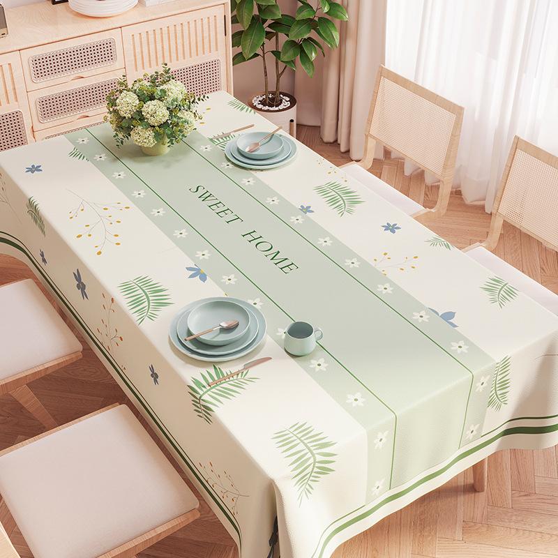 New Year'S Fresh Tablecloth Leave-In Waterproof And Oil-Proof Pvc Dining Table Tablecloth Tablecloth Cover Cloth Coffee Table Tablecloth