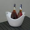 Huaqianguhh Double Layer Ice Bucket, Long-Lasting Cold Preservation, with Handles Drink for Beverage Cocktail Bar Parties