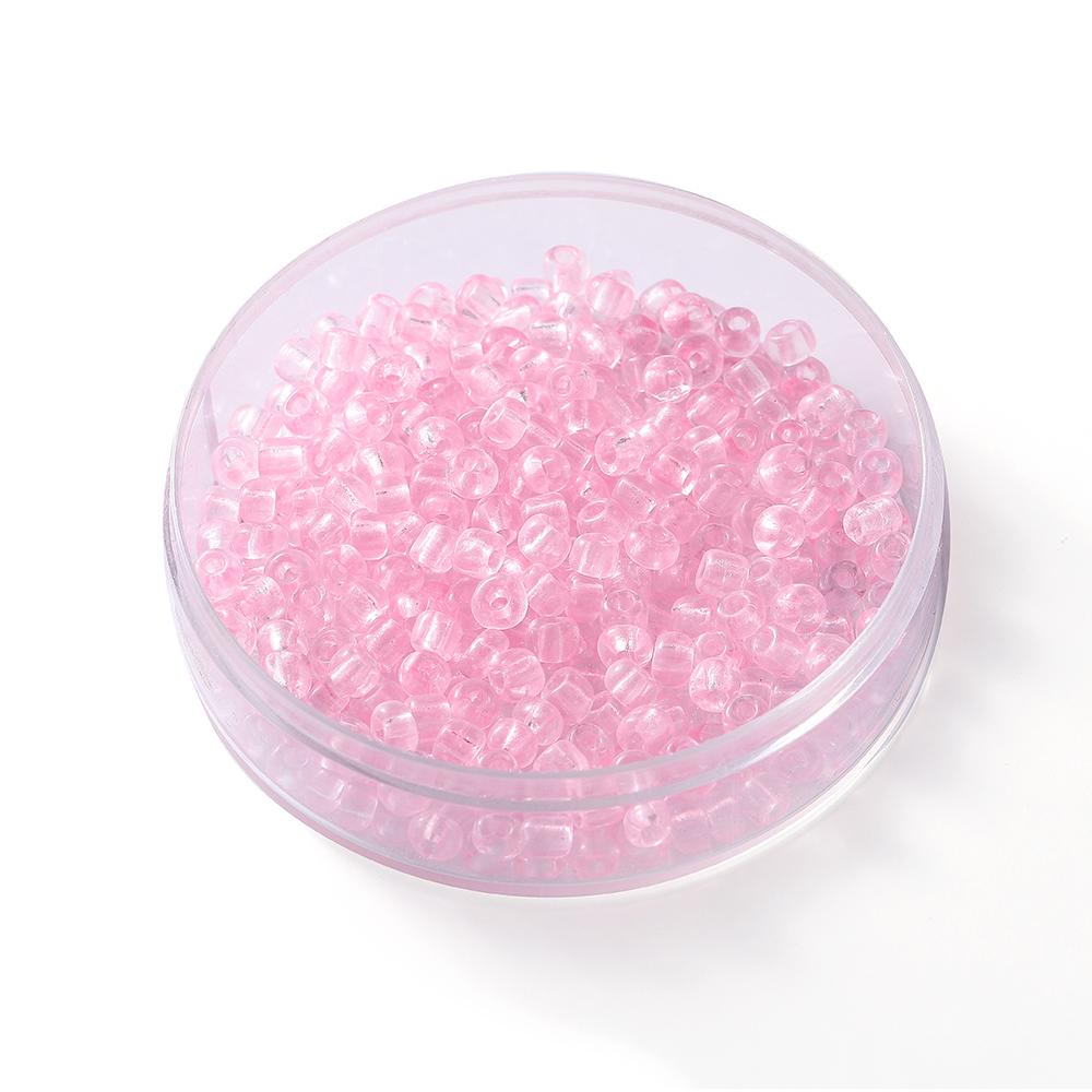 300Pcs/Lot 4mm Transparent Glass Round Loose Spacer Seed Beads For Jewelry Making Handmade DIY Bracelet Necklace Accessories