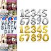 Elegant 40 Inch Gold And Silver Number Foil Balloons For Kids Birthday Parties