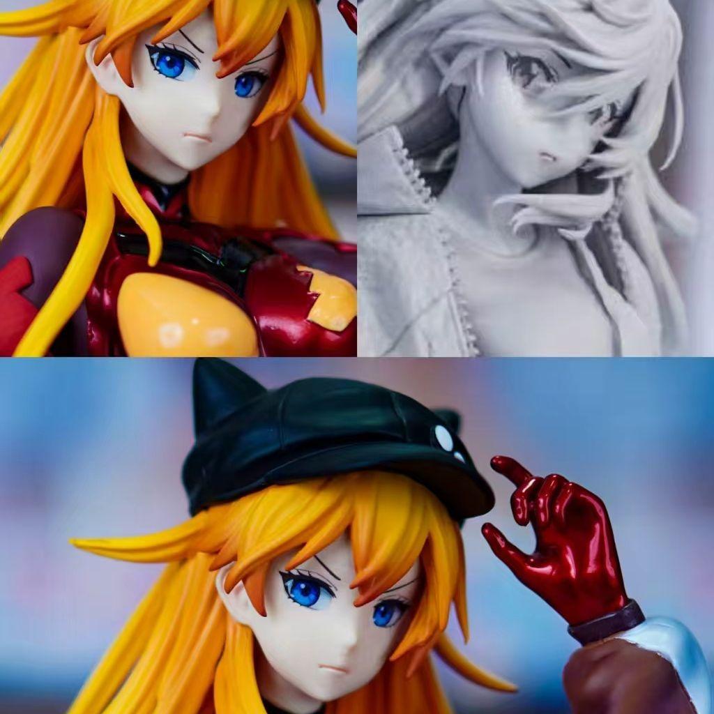 Baseballjacke Asuka Evangelion Kann sein Bewegung Favoriten PVC sexy Zweidimensional 10,23 Zoll/26 cm Figuren Anime Tischplatte Spielzeug Geschenk