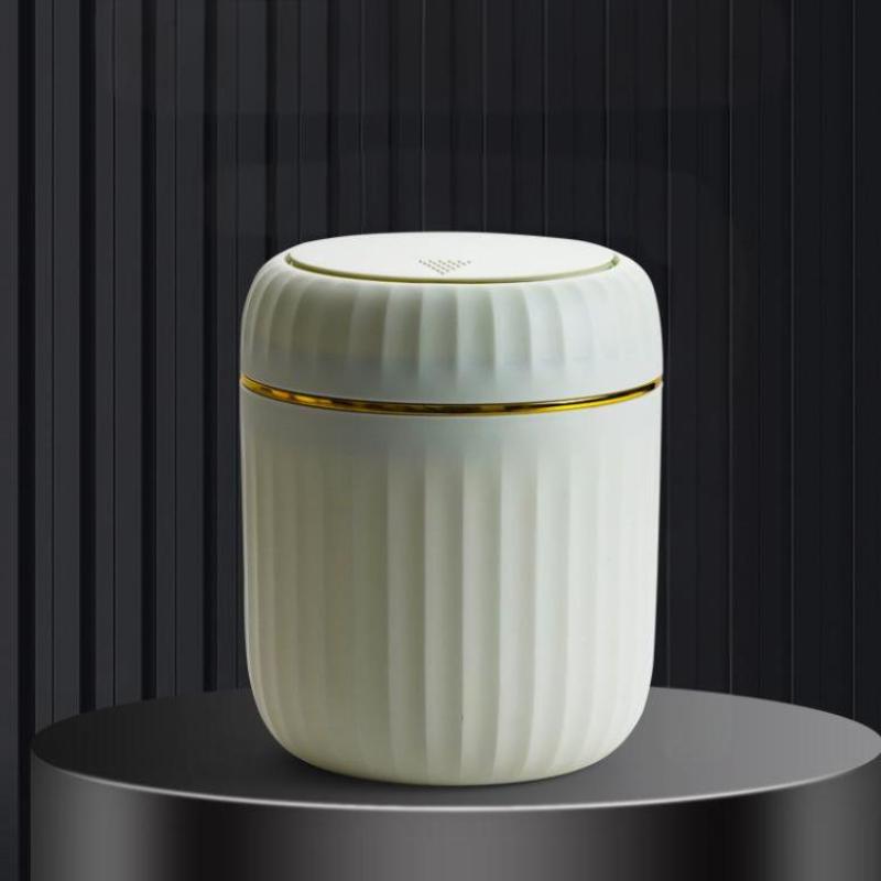 מיני פח אשפה שולחני עם מכסה פח אשפה ארגונית חדר שינה שולחן משרדי קופסת אחסון עשויה פלסטיק עמיד ציוד לבית