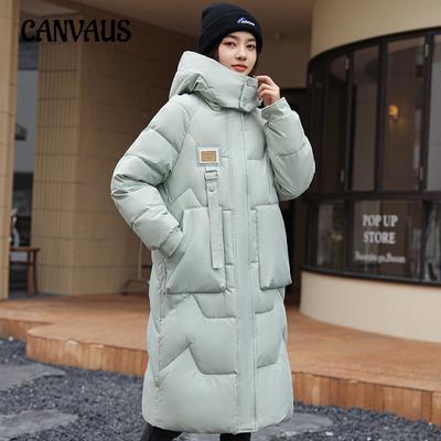 Women's Winter Plus Size Cotton Clothes Medium Long Knee Length Loose Cotton Jacket