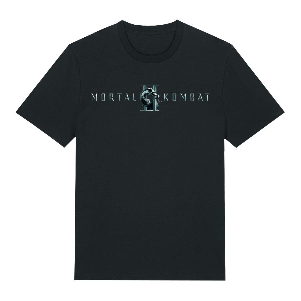 

Mortal Kombat II Graphic T-Shirt for Men Round Collar Pure Cotton T Shirt Movie Short Sleeve Tee Shirt Summer Unisex Comfort Top XS чёрный
