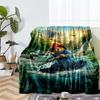 Paddington Bear Theme Printed Blanket - Perfect for Couch, Bed, Travel & Outdoor Use | Machine Washable, Cozy & Durable.