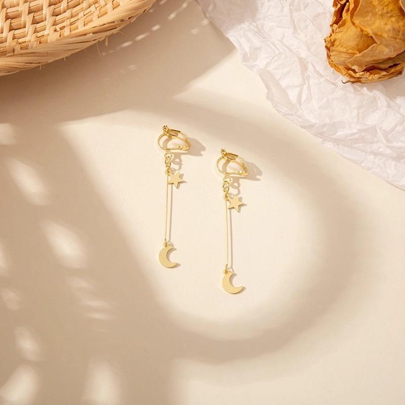 Enkle og øreløse dame øreklips, High-end følelse, Nisjedesignfølelse, Perleøredobber Smykker, Allsidige temperamentøredobber