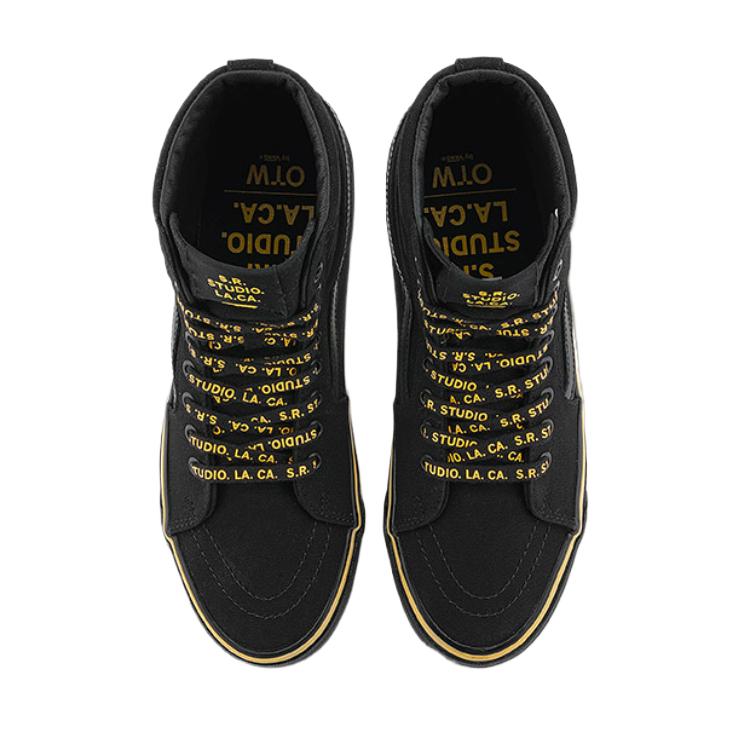 Vans S.R. STUDIO. LA. CA. x Sk8-Hi Reissue 38 Vibram Black Orange Unisex Sneakers VN000S54Y23