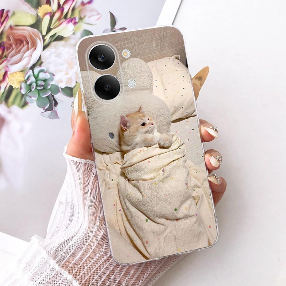 Case For Xiaomi Poco X8 Pro Max Cover Transparent Fashion Butterfly Cute Cat Cool Painted Soft Phone Casing 2602BPC18G