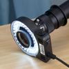YIZHAN EU/US LED Ring Light Source Illuminator Lamp Industrial Microscope Professional Light 4.5W 6500K Brightness Adjustable