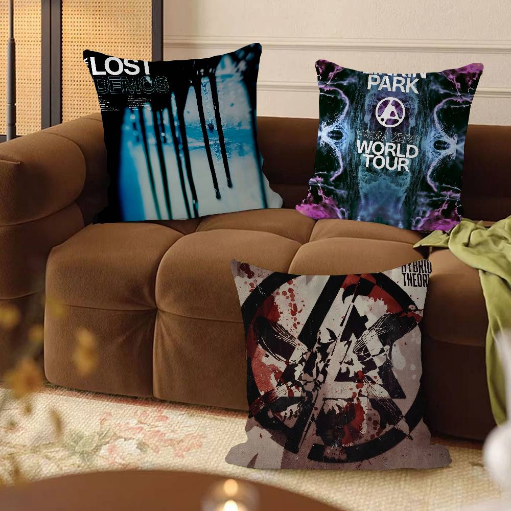 Band L-Linkin Cool P-Park Kuddfodral 45x45cm Sött Kuddfodral Vardagsrum Soffa Kuddöverdrag Sovrum Hemdekoration