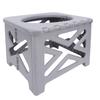 Tragbare Campingtoilette Faltbare Reisetoilette mit Deckel 100 kg Tragfähigkeit für Outdoor-Wandern Bootfahren