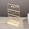 3-Tier Earring Display Holder Metal Ear Stud Rack Earring Organizer Jewelry Holder  Gift