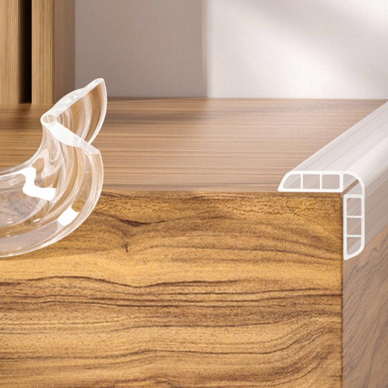 Clear Edges Protector Baby Safety Table Corner Bumper Thick PVC Nonsip Adhesive For Wood Glass Metal Surfaces