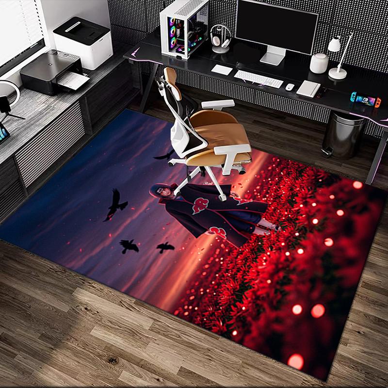 1pc naruto Rug, Comfortable Printed Home Area Carpet, Cozy Office Chair Rug