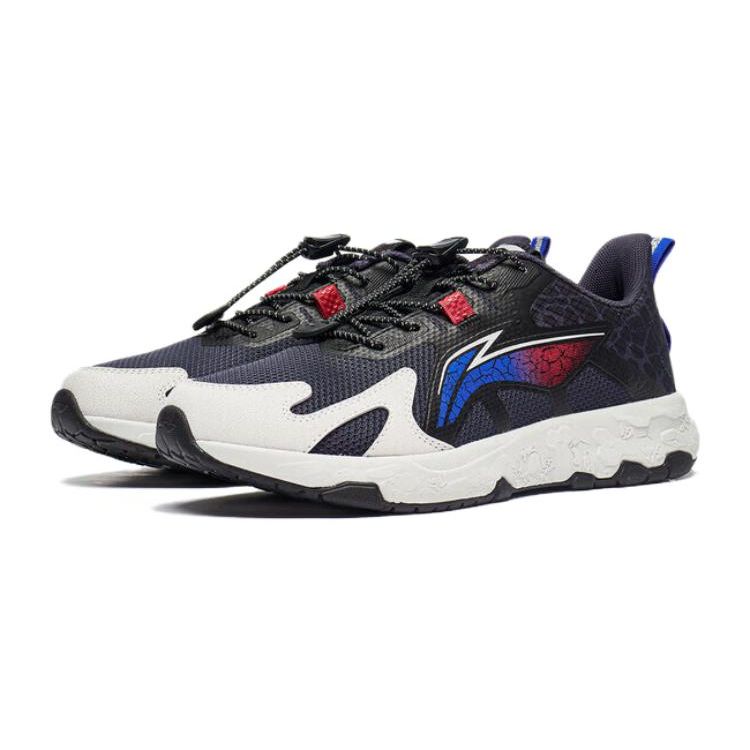 Li Ning Kids Zhixing Lite 2.0 Comfortable Durable Non-Slip Low-Top Running Shoes Kids sneaker Black YKFT056-7