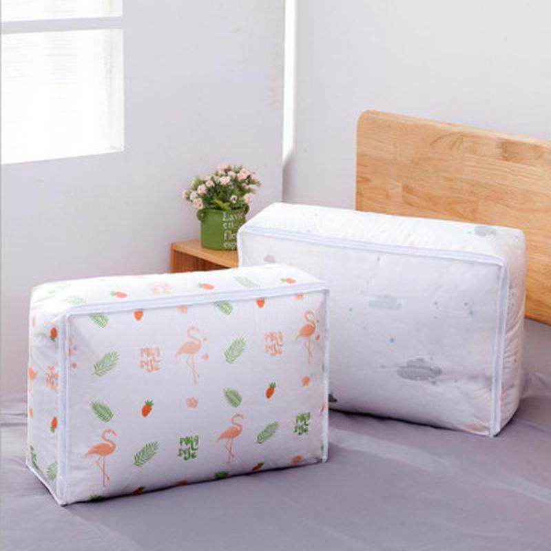 1PC Foldable Storage Bag Quilt Pillow Blanket Organizer Moisture-proof Clothes Storage Bag Home Clos