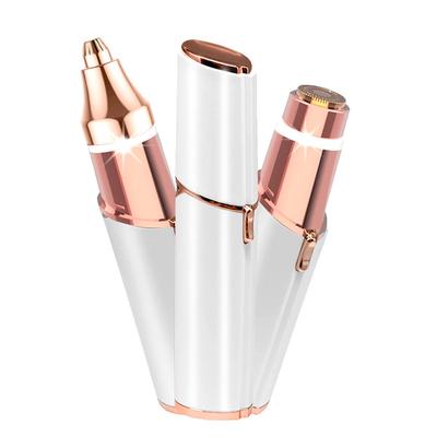 Dual-function Electric Eyebrow Trimmer for Women's Grooming and Hair Removal