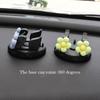 360° Rotating Purple Flower Car Phone Holder - ABS Material, Non-Slip Base with Floral Design for Dashboard Mount, Compatible with Smartphones