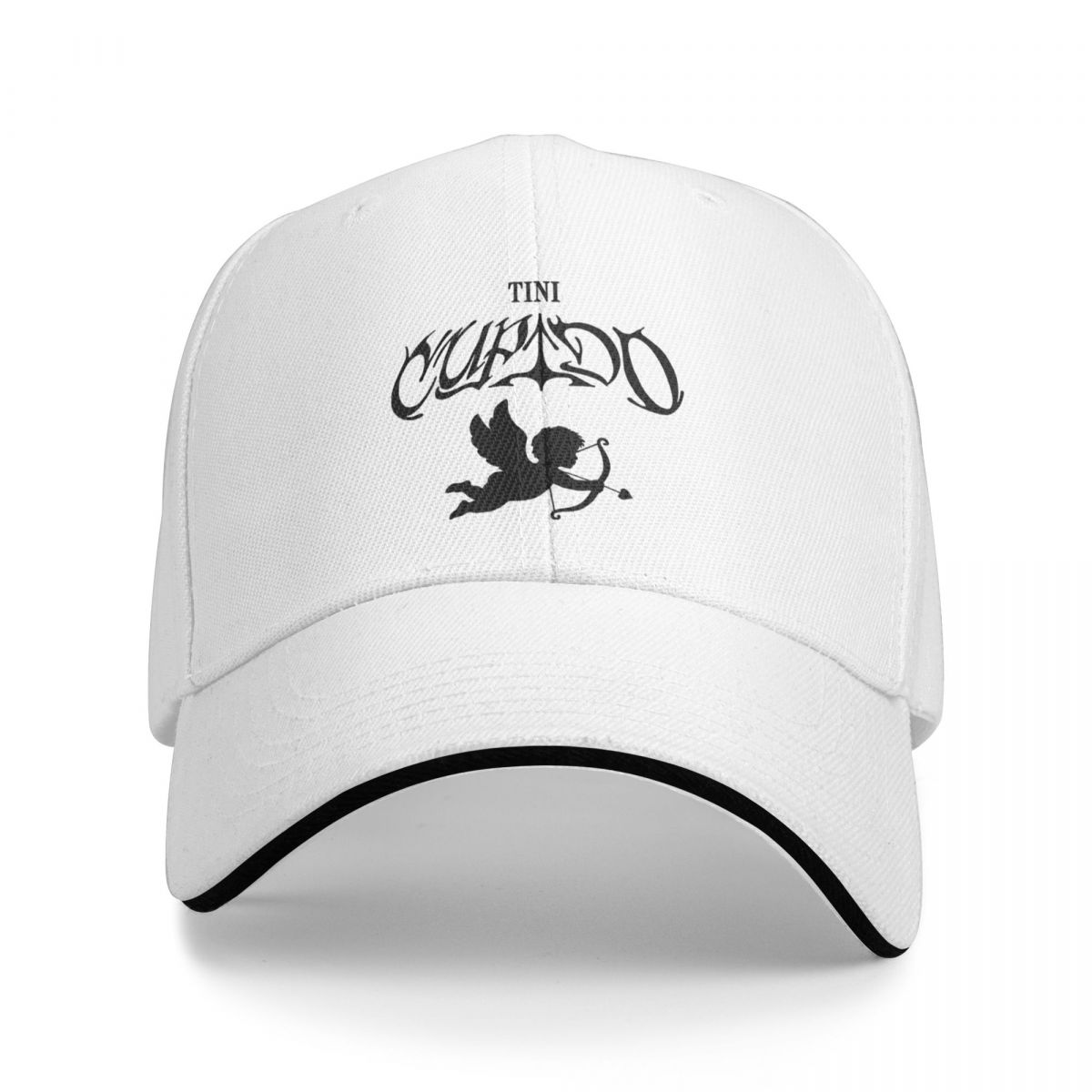 

Тини Стессель - Купидо с ангелом (черный) Бейсболка Хип-хоп Рождественские шапки Женская кепка Мужская