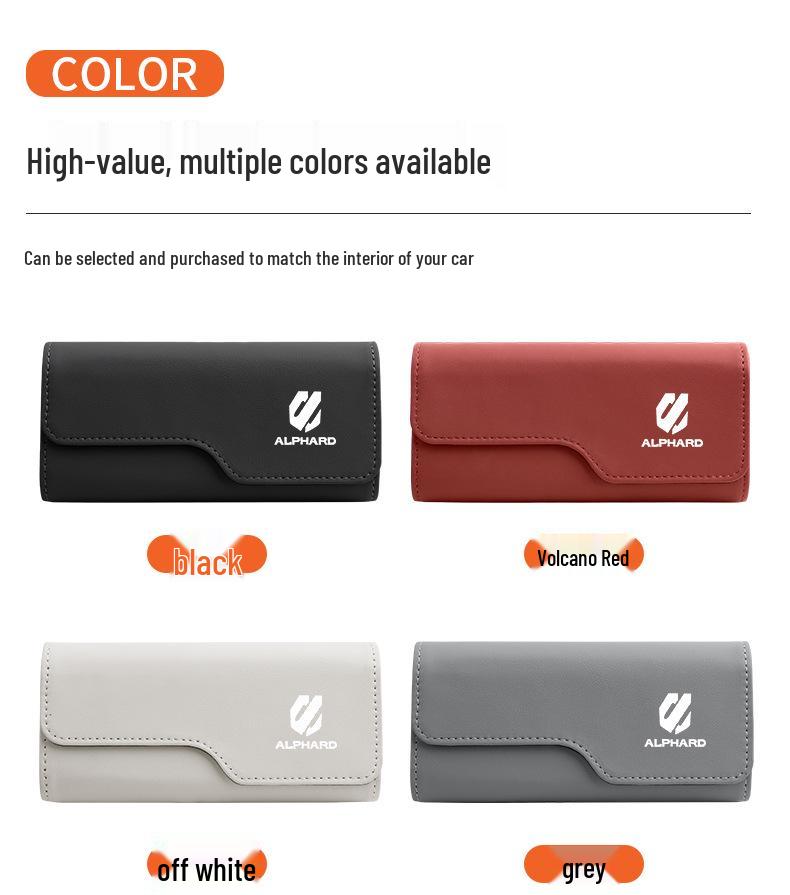 Magnetic Sunglasses Clip & Storage for Alphard, Vellfire, and Crown Visors