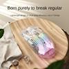 Q8 2.4 Wireless Bluetooth Transparent Mouse Tri-mode 7200PDI RGB Macro Defines Gaming Mouse Notebook Office Accessories