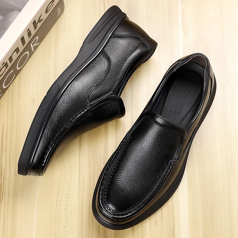 Fashion Genuine Leather Men's Casual Shoes Fashion Business Loafers Formal Business Shoes Stylish Moccasins Lightweight Driving Footwear