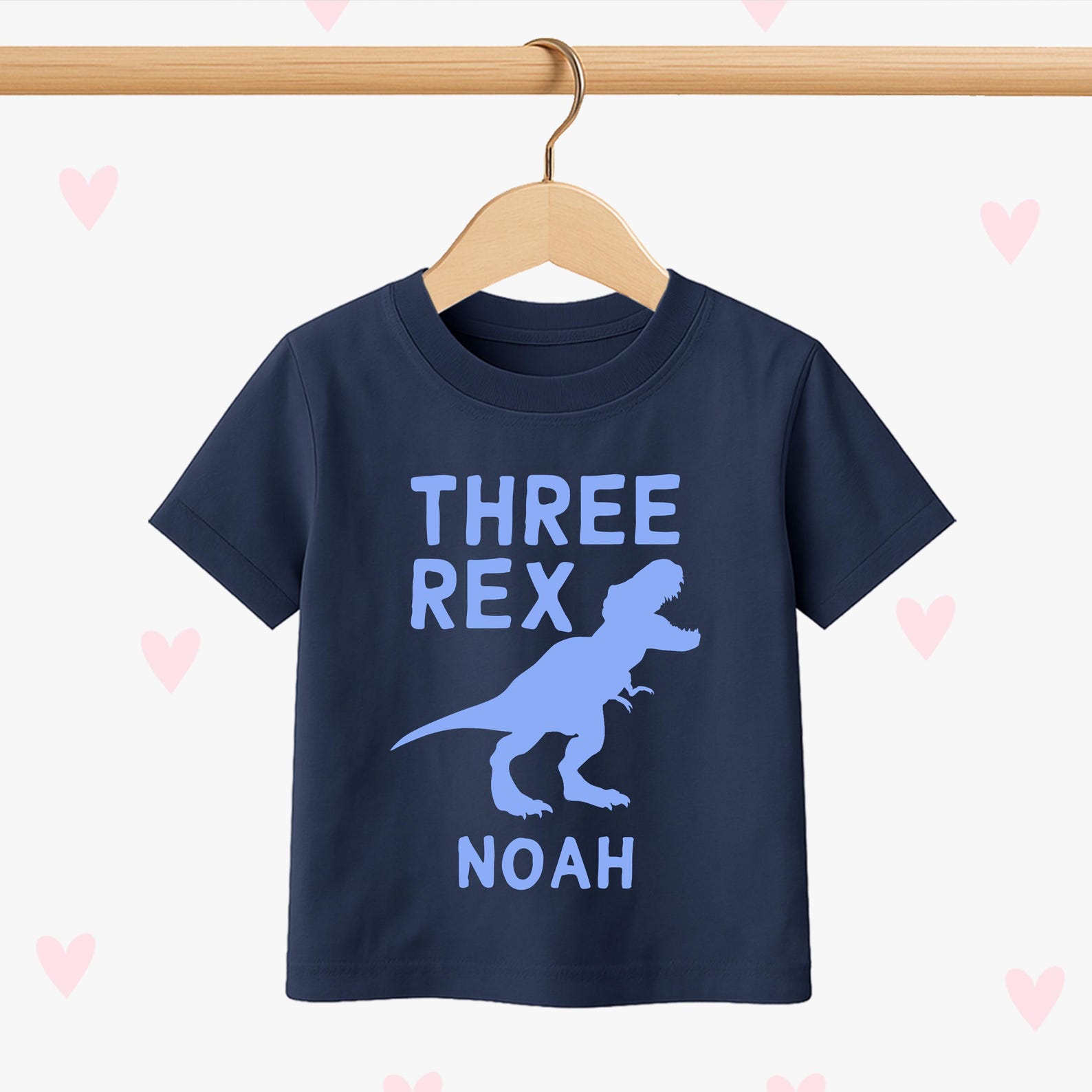 3rd Birthday T-shirt: Dinosaur T-REX Kids Personalized Party Outfit 100