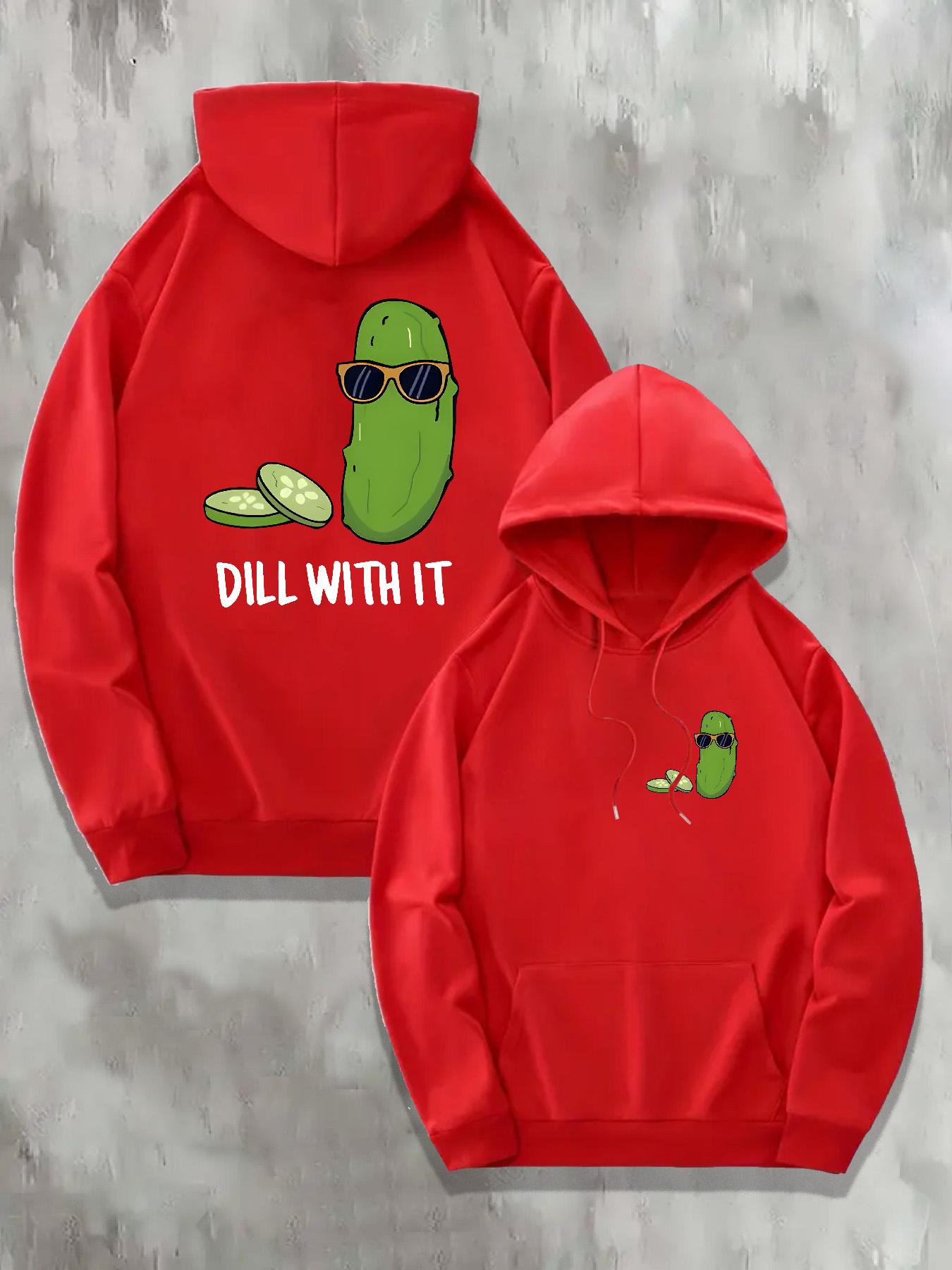 

Dill Pickle Graphic Hoodie Graphic Hoodie Stylish Geometric Pattern Design Regular Fit Pullover Autumn Hoodie Sweatshirt S