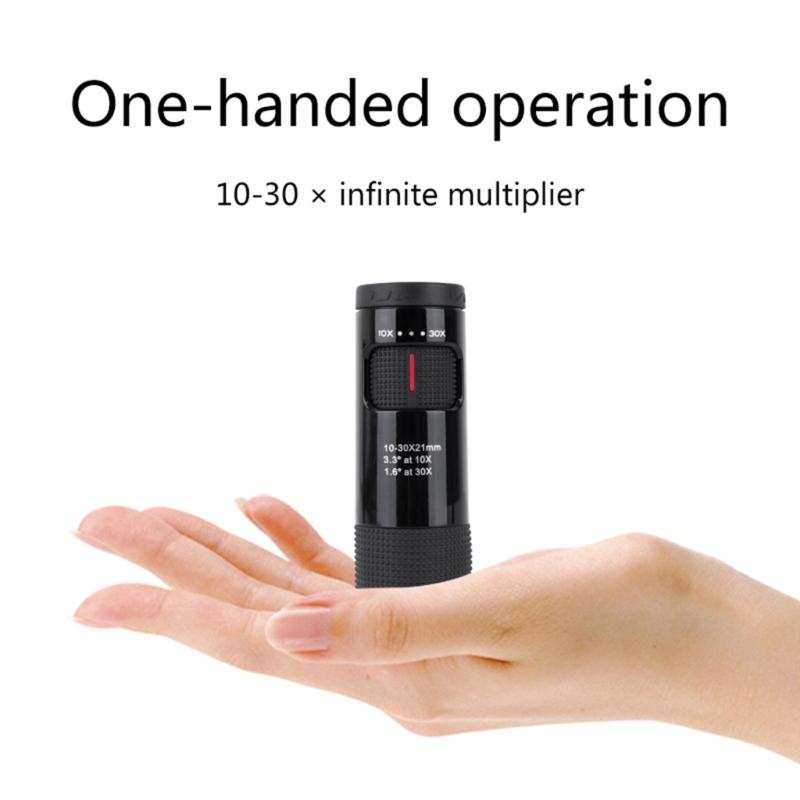 Wildtiere in Naturschutzgebieten beobachten Teleskop 10-30X21 Zoom Monokulare