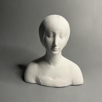 Nordische Gipsbüste Skulptur Handwerk Buchstütze Dekoration Vintage Mädchenfigur Figur Geburtstag Geschenk Innendekoration Ästhetisch